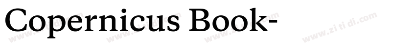 Copernicus Book字体转换